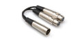 Hosa YXF-119 Dual XLR Female to XLR Male Y Cable