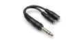 Hosa YMP-234 Female TRS 1/4" to Dual Female TRS 1/8" Y-Cable