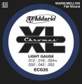 D'Addario ECG25 Chromes Flatwound Electric Guitar Strings (Light Gauge, 12-52)