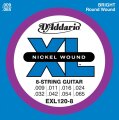 D'Addario EXL120-8 Electric Guitar Strings (Super Light, 8-String, 9-65)