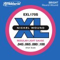 D'Addario EXL170S Nickel Wound Bass Strings (Light, Short Scale)