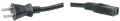Hosa 2-Wire Un-Grounded Power Cable - 8 feet (Model PWC178)