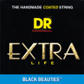 DR Strings BKB545 Black Beauties 5-String Electric Bass Strings (Medium, 45-125)