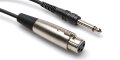Hosa XLR Female to Male TS 1/4" Unbalanced Interconnect Cable