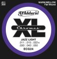 D'Addario ECG24 Chromes Flatwound Electric Guitar Strings (Jazz Light Gauge, 11-50)