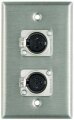 Pro Co Wall Plate with Dual Female XLR (Model WP1013)