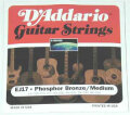 D'Addario EJ17 Phosphor Bronze Acoustic Guitar Strings (Medium, 13-56)
