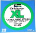 D'Addario EXL130 XL Electric Guitar Strings (X-Super Light, 8-38)