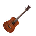 Luna Safari Tattoo Travel Acoustic Guitar (with Gig Bag)