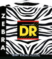 DR Strings ZAE11 Zebra Acoustic-Electric Guitar Strings (Medium-Lite, 11-50)