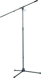 K&M 210/21B Tall Heavy-Duty Tripod Boom Stand