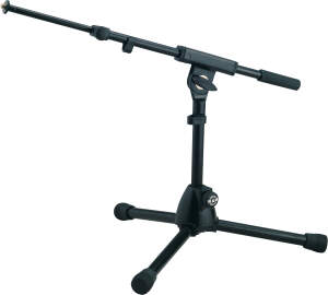 K&M 259/5B Extra Low Profile Tripod Microphone Boom Stand