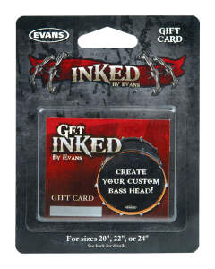 Evans Inked Custom Bass Drumhead Gift Card