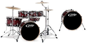 Pacific Drums X7 Maple Series 8-Piece Lacquer Drum Shell Kit