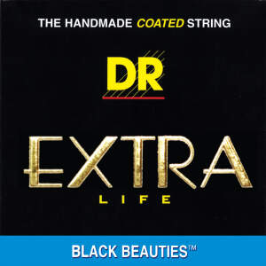 DR Strings BKB45 Black Beauties Electric Bass Strings (Medium, 45-105)