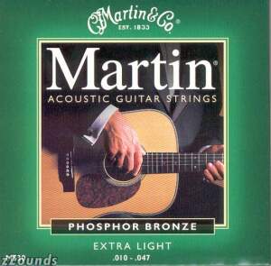 Martin 92/8 Phosphor Bronze Acoustic Guitar Strings