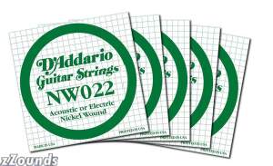 D'Addario Bulk Wound Individual Electric Guitar String