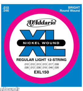 D'Addario EXL150 12-String Electric Guitar Strings (Regular Light)