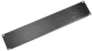 Middle Atlantic 3 Space (5 1/4 in.) Flanged Steel Blank Panel, Black Textured Finish