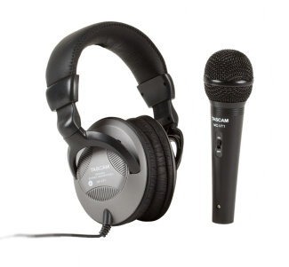 Tascam Headphones and Mic