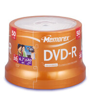 Memorex 16X DVD-R Media