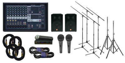 Yamaha and JBL PA System