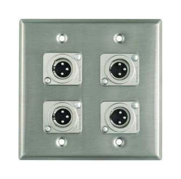 Pro Co 4 XLR-M Wall Plate
