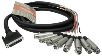 Snake 25-Pin to 8 XLR-F