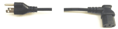 3-Prong Angled Power Cord