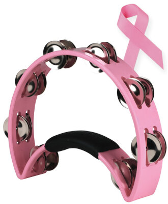 Pink Ribbon Tambourine
