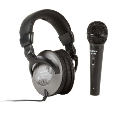 Earbud Microphone on Tascam Launchpad Headphones And Mic Starter Pack At Zzounds