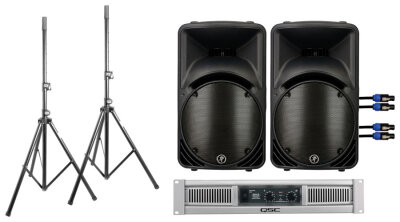 Mackie C300z and QSC GX3