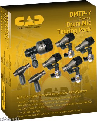 CAD DMTP7 7-Piece Drum Microphone Touring Package