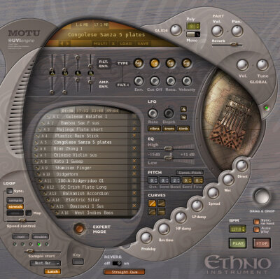 MOTU Ethno Software
