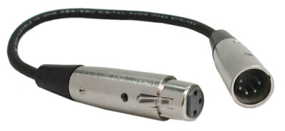 5-Pin M to 3-Pin F DMX