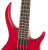 Transparent Red Satin Neck