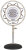 White - On Optional Blue Ringer Shockmount