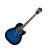 Transparent Blue Sunburst