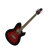 Transparent Red Sunburst