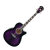 Transparent Violet Sunburst