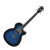 Transparent Blue Sunburst