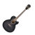 Transparent Black Sunburst