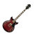 Transparent Red Sunburt