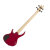 Transparent Red Satin Back