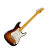 Distressed 3-Tone Sunburst