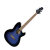 Transparent Blue Sunburst