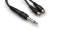 Hosa Y Cable (Mono 1/4-inch TS Male to RCA Female x 2) 