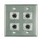 Pro Co WP2012 Double Wall Plate with 4 Male XLR
