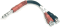 Hosa Y Cable - 6 inch (Stereo 1/4 inch Phone Male to 2 RCA Female) (Model YPR102)