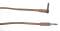 CBI Braided Instrument Cable with Right Angle (Vintage Tweed)